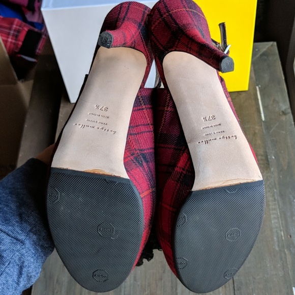 Plaid sling back heels - Picture 6 of 7